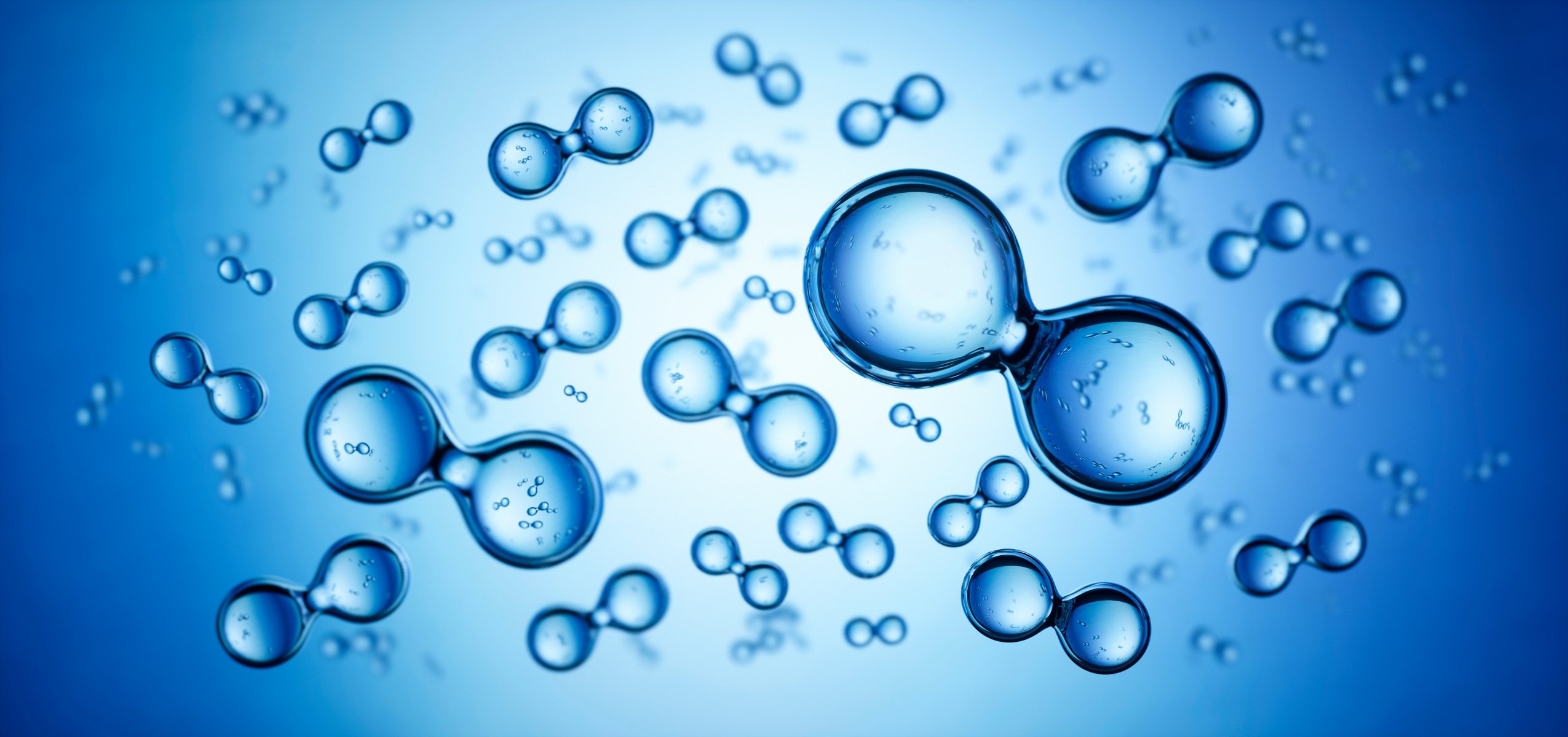 3D Models of molecule H2 hydrogen